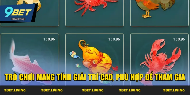 Trò chơi mang tính giải trí cao, phù hợp để tham gia